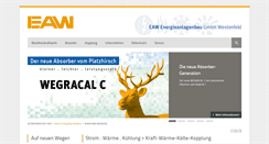 Desktop Screenshot of eaw-energieanlagenbau.de