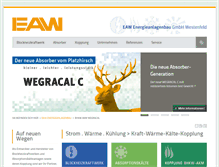 Tablet Screenshot of eaw-energieanlagenbau.de